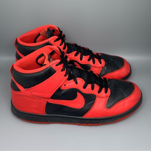 Nike Other - Nike Dunk High Black Action Red "Saint Johns" March Madness Men’s Sz 12